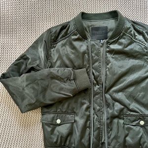 Paige Green Bomber Jacket XS